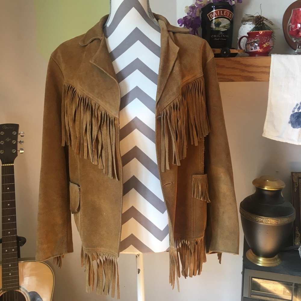 Fringed Leather Biker Jacket